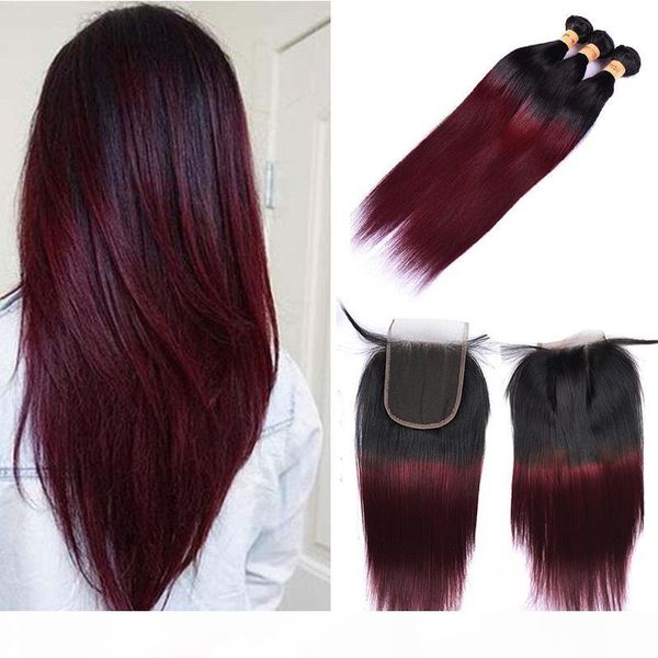 brazilian ombre burgundy human hair bundles with closure colored 1b 99j brazilian straight virgin hair weave extensions with lace closure, Black;brown
brazilian ombre burgundy human hair bundles with closure colored 1b 99j brazilian straight virgin hair weave extensions with lace closure, Black;brown