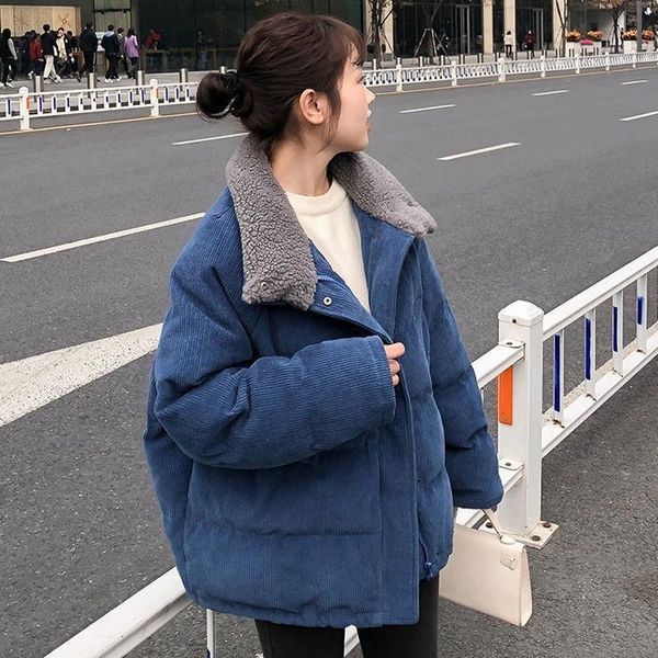 women's down & parkas 2021 women vintage corduroy harajuku style korean solid coats female all-match winter clothing lady warm casual o, Black
women's down & parkas 2021 women vintage corduroy harajuku style korean solid coats female all-match winter clothing lady warm casual o, Black