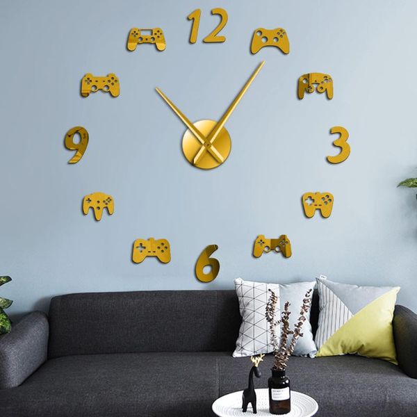 wall clocks gamepad diy clock modern design video game controllers giant 3d mirror effect decor sticker huge watch
wall clocks gamepad diy clock modern design video game controllers giant 3d mirror effect decor sticker huge watch
