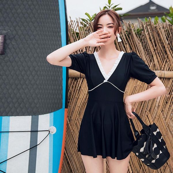swimsuit fused female swimwear 1 piece plus size beach swim dress bathing suit one piece cute korean surfing trendy one black
swimsuit fused female swimwear 1 piece plus size beach swim dress bathing suit one piece cute korean surfing trendy one black