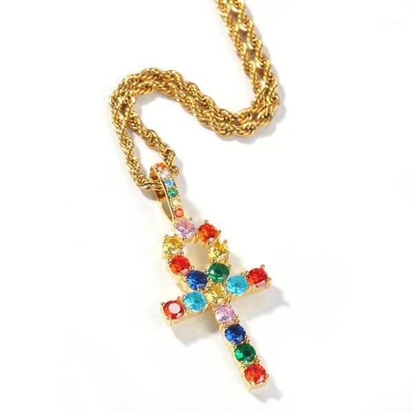 new fashion color zircon ankh key pendant necklace vintage trend men party performance favorite jewelry necklace accessories1, Silver
new fashion color zircon ankh key pendant necklace vintage trend men party performance favorite jewelry necklace accessories1, Silver