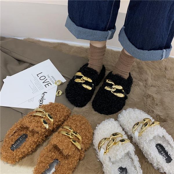 flock shoes woman 2021 slippers casual loafers low fur flip flops shallow winter footwear luxury plush flat rubber fashion slide, Black
flock shoes woman 2021 slippers casual loafers low fur flip flops shallow winter footwear luxury plush flat rubber fashion slide, Black