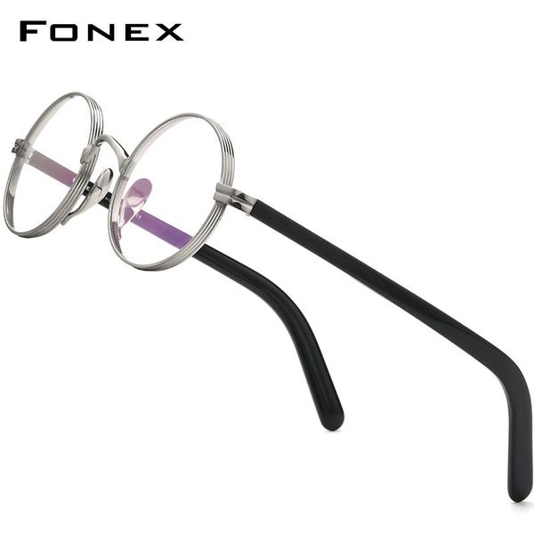 fashion sunglasses frames fonex titanium eyeglasses frame men 2021 retro round glasses women vintage prescription myopia optical japan eyewe, Black
fashion sunglasses frames fonex titanium eyeglasses frame men 2021 retro round glasses women vintage prescription myopia optical japan eyewe, Black