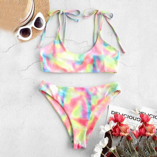 women's swimwear tie-dye bikini set women swimming suit fashion bandage swimsuit two-piece bathing female biquini, White;black
women's swimwear tie-dye bikini set women swimming suit fashion bandage swimsuit two-piece bathing female biquini, White;black