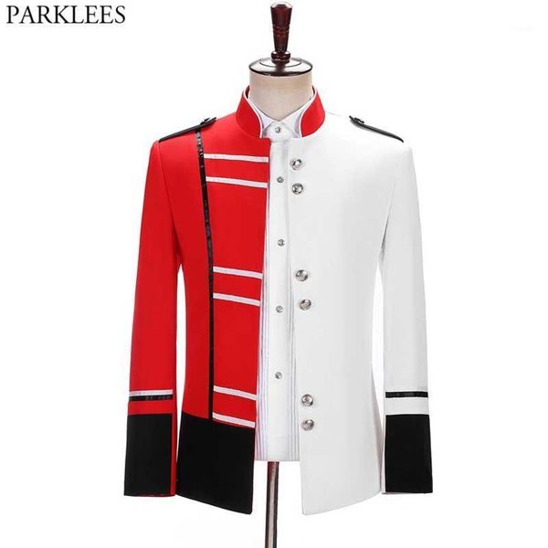 patchwork steampunk drummer blazer jacket men stand collar punk gothic parade male party singer show prom costume homme men's suits &, White;black
patchwork steampunk drummer blazer jacket men stand collar punk gothic parade male party singer show prom costume homme men's suits &, White;black