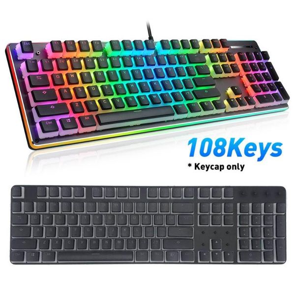 keyboards 80% off 108 keys stylish pbt rgb backlight keycaps color matching replacement key caps for mechanical keyboard ,black & white
keyboards 80% off 108 keys stylish pbt rgb backlight keycaps color matching replacement key caps for mechanical keyboard ,black & white