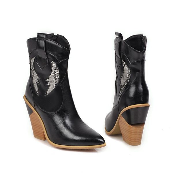 2021 winter fashion pointed out high-style european and high-heeled big foreign trade women's boots ipsy, Black
2021 winter fashion pointed out high-style european and high-heeled big foreign trade women's boots ipsy, Black