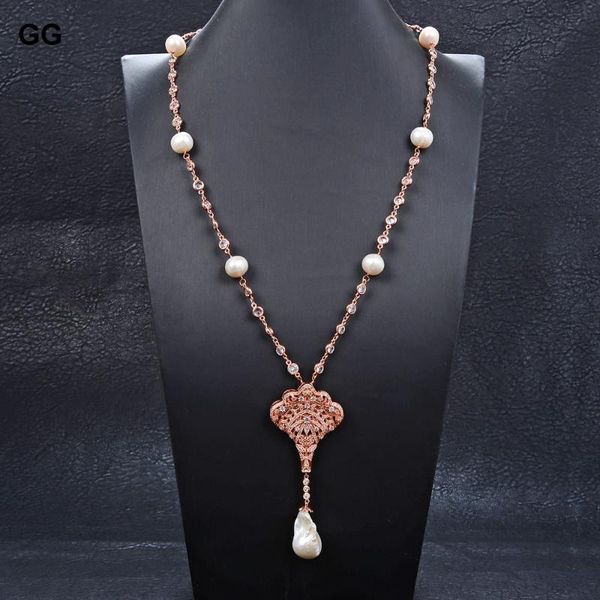 pendant necklaces jk white pearl rose gold color plated chain necklace cz keshi for women, Silver
pendant necklaces jk white pearl rose gold color plated chain necklace cz keshi for women, Silver