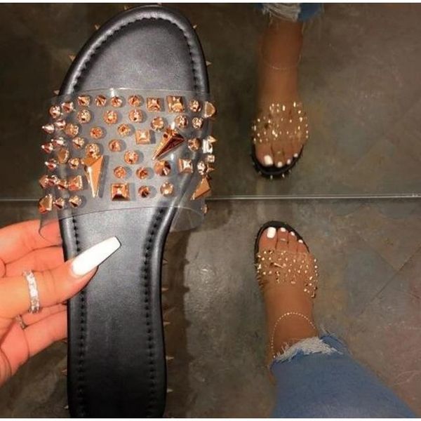 women summer new sandals flat heel rivet platform peep toe ankle buckle 2021 fashion punk beach ladies shoes zapatos de mujer, Black
women summer new sandals flat heel rivet platform peep toe ankle buckle 2021 fashion punk beach ladies shoes zapatos de mujer, Black