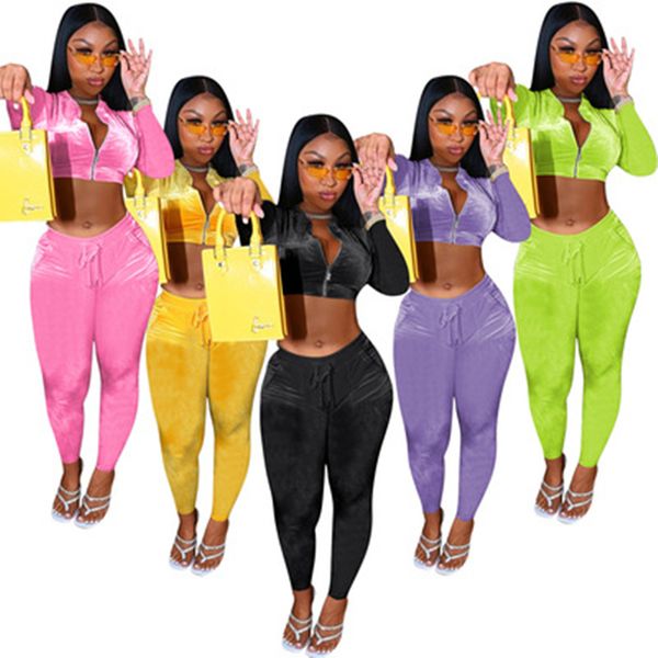 women korean velvet tracksuits fashion zipper stand neck navel short trousers outfits designer female fall jogger velvets two piece sets, Gray
women korean velvet tracksuits fashion zipper stand neck navel short trousers outfits designer female fall jogger velvets two piece sets, Gray