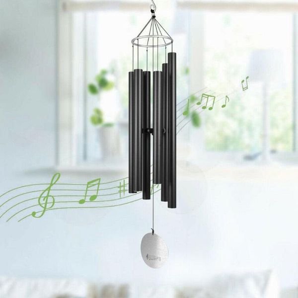 decorative objects & figurines metal matte black tuning tube wind chime girl valentine's day birthday gift outdoor garden home decor si
decorative objects & figurines metal matte black tuning tube wind chime girl valentine's day birthday gift outdoor garden home decor si