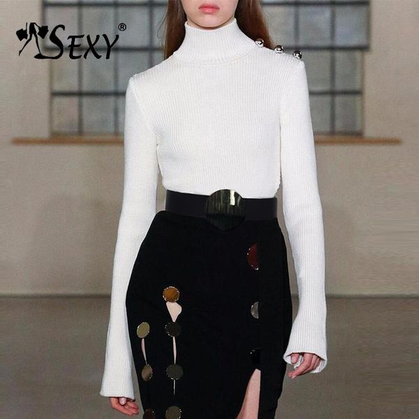 women's sweaters go2021 women solid white sheath sweater hand-beaded stand neck lady crop bandage, White;black
women's sweaters go2021 women solid white sheath sweater hand-beaded stand neck lady crop bandage, White;black