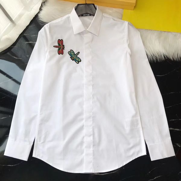 2021 new de algodo dos homens vestido camisa masculina bordado liblula alta qualidade magro ajuste camisas casuais dy2280 bvzx, White;black
2021 new de algodo dos homens vestido camisa masculina bordado liblula alta qualidade magro ajuste camisas casuais dy2280 bvzx, White;black