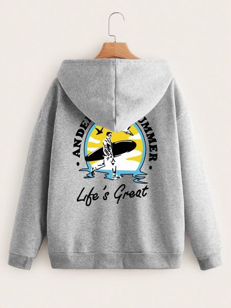 slogan & figure graphic drop shoulder zipper drawstring thermal hoodie t2ro#, White;black
slogan & figure graphic drop shoulder zipper drawstring thermal hoodie t2ro#, White;black