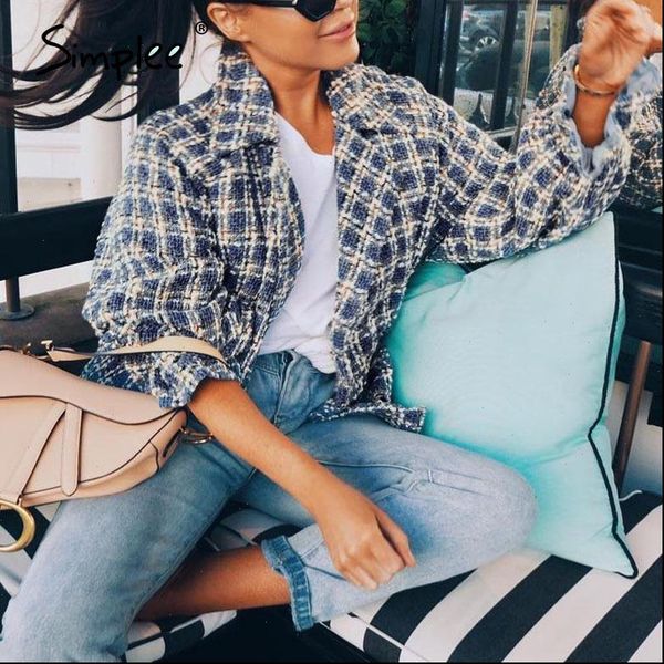 elegant women plaid tweed jacket coat lantern sleeve streetwear female outwear coat elastic high waist ladies coat, Black;brown
elegant women plaid tweed jacket coat lantern sleeve streetwear female outwear coat elastic high waist ladies coat, Black;brown