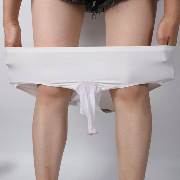 underpants men briefs seamless ultrathin underwear sheath pouch ice silk comfy breathable viscose shorts gays lingerie sissy panties, Black;white 
underpants men briefs seamless ultrathin underwear sheath pouch ice silk comfy breathable viscose shorts gays lingerie sissy panties, Black;white