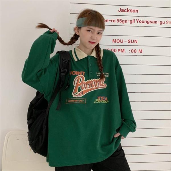 women's hoodies & sweatshirts hoodie college varsity streetwear collar loose sweatshirt letter printed oversized female long sleev, Black
women's hoodies & sweatshirts hoodie college varsity streetwear collar loose sweatshirt letter printed oversized female long sleev, Black