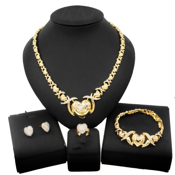 yulaili hug and kiss i love you xoxo necklace jewelry set 18k gold plated jewellery sets lead nickel x0147, Black
yulaili hug and kiss i love you xoxo necklace jewelry set 18k gold plated jewellery sets lead nickel x0147, Black