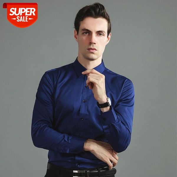 non-iron elastic solid men dress shirt black button slim fit long sleeve wrinkle resistance pockeless social shirts for male #9v9z, White;black
non-iron elastic solid men dress shirt black button slim fit long sleeve wrinkle resistance pockeless social shirts for male #9v9z, White;black