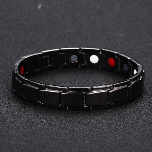 charm bracelets tangyin men's fitness magnetic bracelet black gold color stainless steel fashion jewelry gift, Golden;silver
charm bracelets tangyin men's fitness magnetic bracelet black gold color stainless steel fashion jewelry gift, Golden;silver