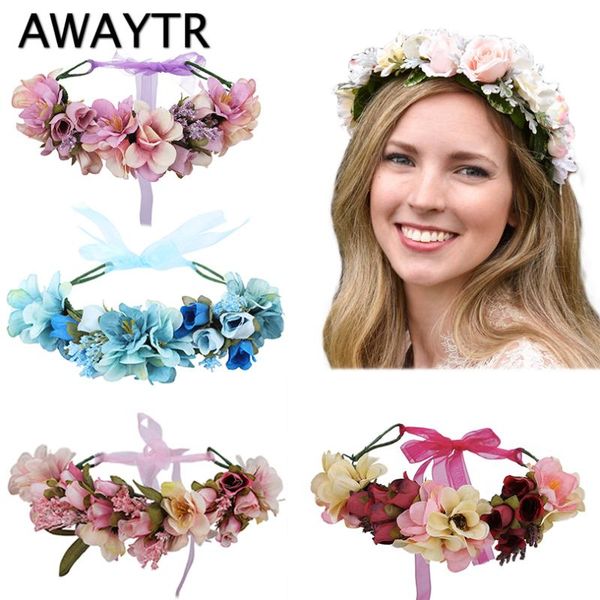 hair accessories awaytr fashion boho bride flower crown headdress women wedding wreath girl floral headband for party po
hair accessories awaytr fashion boho bride flower crown headdress women wedding wreath girl floral headband for party po
