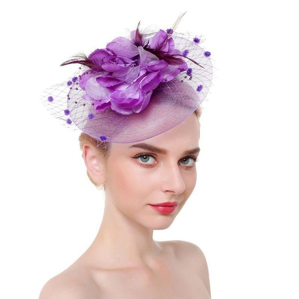 headpieces ladies derby netting mesh big blooming flowers feather fascinator hat pompom beaded tea party wedding bridal hair clip, Silver
headpieces ladies derby netting mesh big blooming flowers feather fascinator hat pompom beaded tea party wedding bridal hair clip, Silver