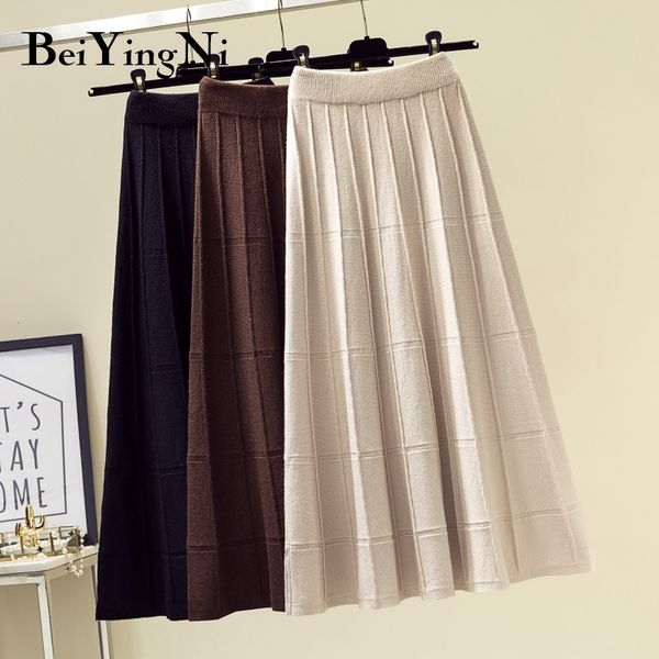 beiyingni vintage skirt women knit high waist a line soft casual elegant black skirts streetwear spring autumn fashion midi saia 210309
beiyingni vintage skirt women knit high waist a line soft casual elegant black skirts streetwear spring autumn fashion midi saia 210309