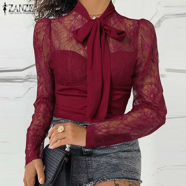 2021 new spring patchwork blouse zanzea women summer mesh elegant lace up long sleeve blusas casual work club blouses 5xl 2wfo, White;black
2021 new spring patchwork blouse zanzea women summer mesh elegant lace up long sleeve blusas casual work club blouses 5xl 2wfo, White;black