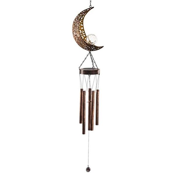 elegant solar wrought iron hollow moon lamp wind chime metal multi-tube hanging 3xuf
elegant solar wrought iron hollow moon lamp wind chime metal multi-tube hanging 3xuf