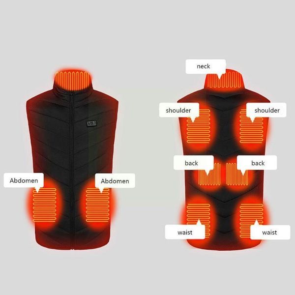 men's vests two-control nine-zone cotton vest warm soft heating casual jackets m5o2, Black;white
men's vests two-control nine-zone cotton vest warm soft heating casual jackets m5o2, Black;white