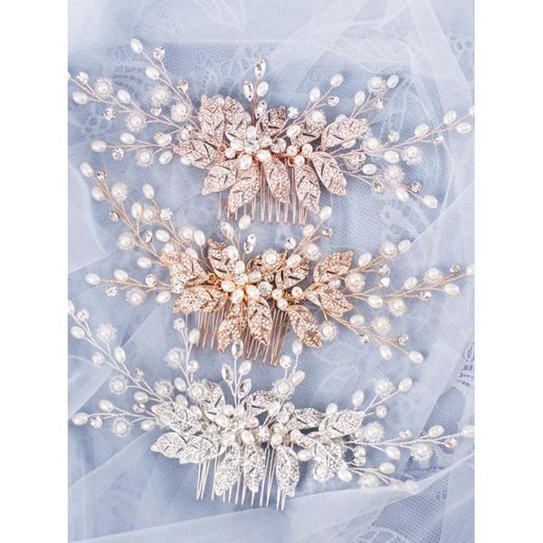 trendy leaf pearl rose gold wedding hair combs tiara bridal headpiece women head decorative jewelry wedding hair acc jllpll
trendy leaf pearl rose gold wedding hair combs tiara bridal headpiece women head decorative jewelry wedding hair acc jllpll
