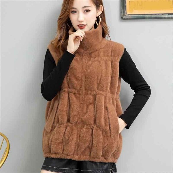 women's fur & faux 2021 fashion mink coats very soft warm teddy coat winter vest sleeveless jacket luxury fake plus size, Black
women's fur & faux 2021 fashion mink coats very soft warm teddy coat winter vest sleeveless jacket luxury fake plus size, Black