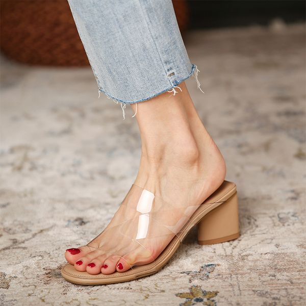 slippers 2118-6 net infrared wear middle heel slippers women's summer transparent one line high sandals e0oz, Black
slippers 2118-6 net infrared wear middle heel slippers women's summer transparent one line high sandals e0oz, Black