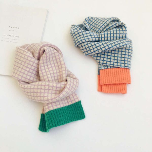 korean version ins small lattice color contrast wool children's scarf autumn winter new boys and girls warm neck fashion, Blue;black
korean version ins small lattice color contrast wool children's scarf autumn winter new boys and girls warm neck fashion, Blue;black