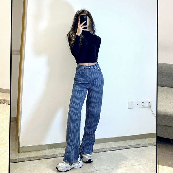 wxwfabgirls# vertical split high waist dark women's wide leg slim pants length, Blue
wxwfabgirls# vertical split high waist dark women's wide leg slim pants length, Blue