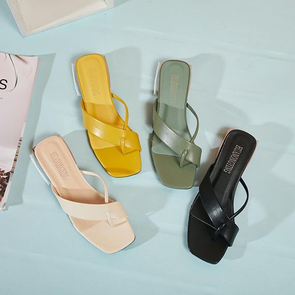 slippers classic simple ladies flip flops metal square heel cute solid color non slip open toed shoes elegant outdoor indoor, Black
slippers classic simple ladies flip flops metal square heel cute solid color non slip open toed shoes elegant outdoor indoor, Black