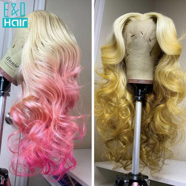 lace wigs pink yellow colored human hair for women 30 inch hd frontal wig brazilian remy curly transparent, Black;brown
lace wigs pink yellow colored human hair for women 30 inch hd frontal wig brazilian remy curly transparent, Black;brown