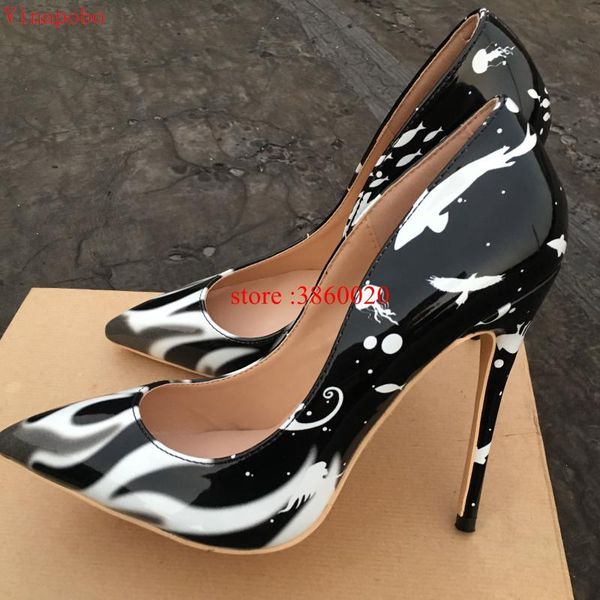 dress shoes vinapobo 2021 brand design flame printed lady wedding high heels multicolors women pointed toe pumps 8 12cm, Black
dress shoes vinapobo 2021 brand design flame printed lady wedding high heels multicolors women pointed toe pumps 8 12cm, Black
