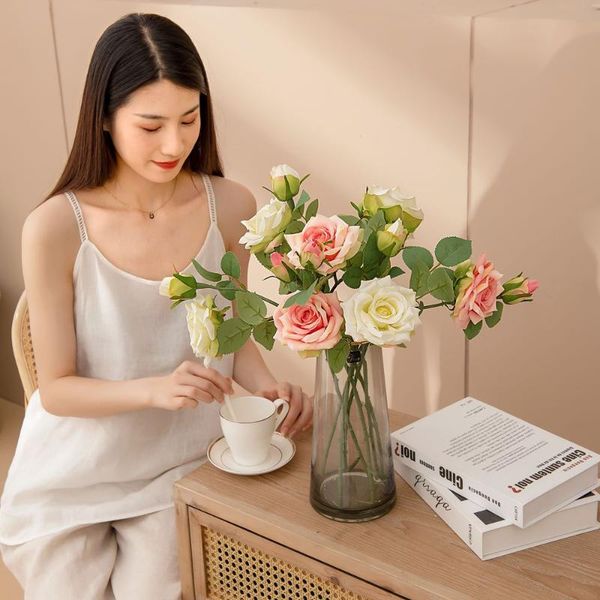decorative flowers & wreaths simulation bouquet double rose wedding bride holding home decoration pography props fake
decorative flowers & wreaths simulation bouquet double rose wedding bride holding home decoration pography props fake