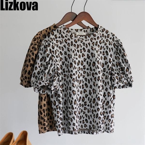 lizkova spring leopard print t shirts women puff sleeve vintage mujer harajuku o-neck casual femme t-shirts ts6637 210315, White
lizkova spring leopard print t shirts women puff sleeve vintage mujer harajuku o-neck casual femme t-shirts ts6637 210315, White