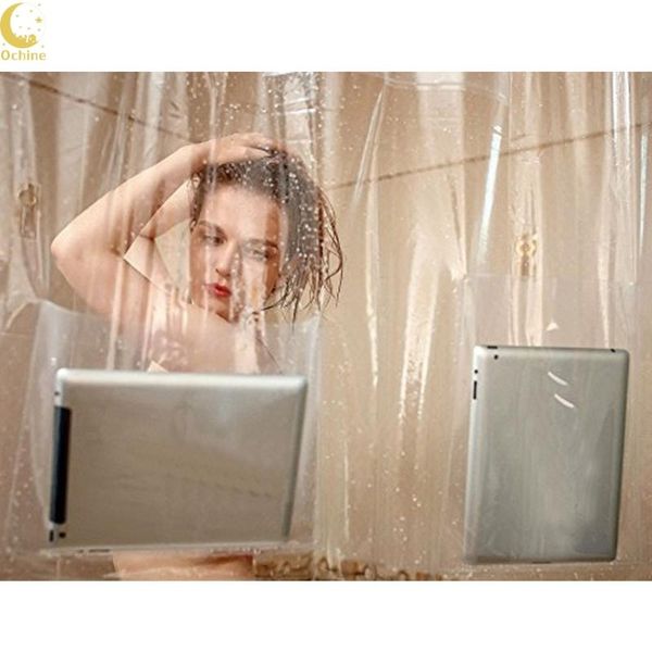 shower curtains 180*180cm bathroom mount clear curtain liner tablet phone holder waterproof
shower curtains 180*180cm bathroom mount clear curtain liner tablet phone holder waterproof