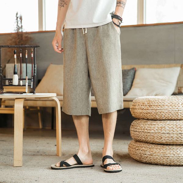 summer new chine style men's cotton and linen capris loose straight large size breathable thin men's linen casual pants, Black
summer new chine style men's cotton and linen capris loose straight large size breathable thin men's linen casual pants, Black