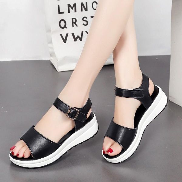 sandals vogue black white pu leather platform women summer metal buckle wedges shoes woman solid color beach sandalias
sandals vogue black white pu leather platform women summer metal buckle wedges shoes woman solid color beach sandalias