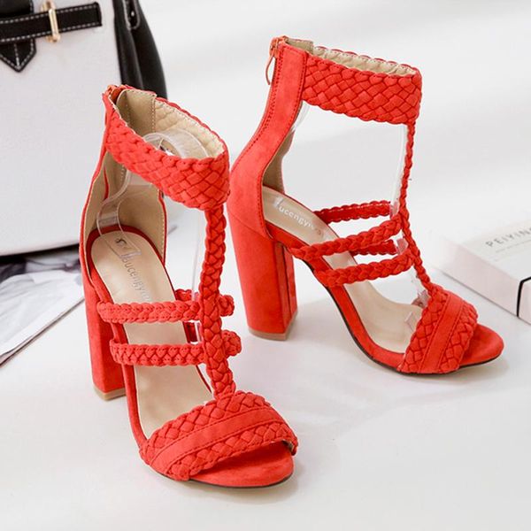 ladies metal buckle dress shoes women's large size black sandals summer gladiator sandals classic suede ladies high heel
ladies metal buckle dress shoes women's large size black sandals summer gladiator sandals classic suede ladies high heel