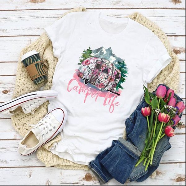 women graphic truck camper cute 90s flower printed summer shirt lady clothes t shirt womens clothing tee female t shirt, White
women graphic truck camper cute 90s flower printed summer shirt lady clothes t shirt womens clothing tee female t shirt, White