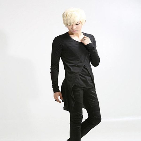 men's t-shirts spring ultra long paragraph large size long-sleeved round neck t-shirt bottoming shirt hair stylist tide slim night cl, White;black
men's t-shirts spring ultra long paragraph large size long-sleeved round neck t-shirt bottoming shirt hair stylist tide slim night cl, White;black