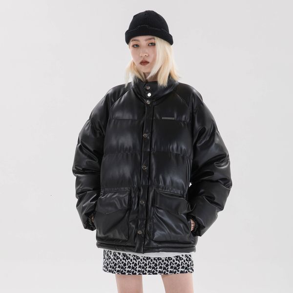 2021 new men winter leather parkas coat hip hop thick cotton jackets fashion casual solid color streetwear oversized jacket f37q, Black
2021 new men winter leather parkas coat hip hop thick cotton jackets fashion casual solid color streetwear oversized jacket f37q, Black