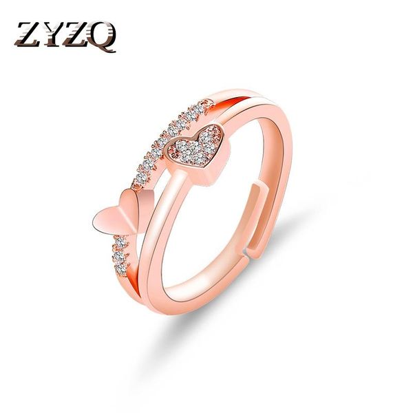 wedding rings zyzq double love heart shaped with tiny stone setting trendy adjustable engagement gift open ring for women 2021, Slivery;golden
wedding rings zyzq double love heart shaped with tiny stone setting trendy adjustable engagement gift open ring for women 2021, Slivery;golden