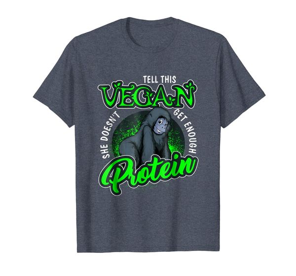 Tell This Vegan She Doesn't Get Enough Protein Vegan T-Shirt, Mainly pictures
Tell This Vegan She Doesn't Get Enough Protein Vegan T-Shirt, Mainly pictures