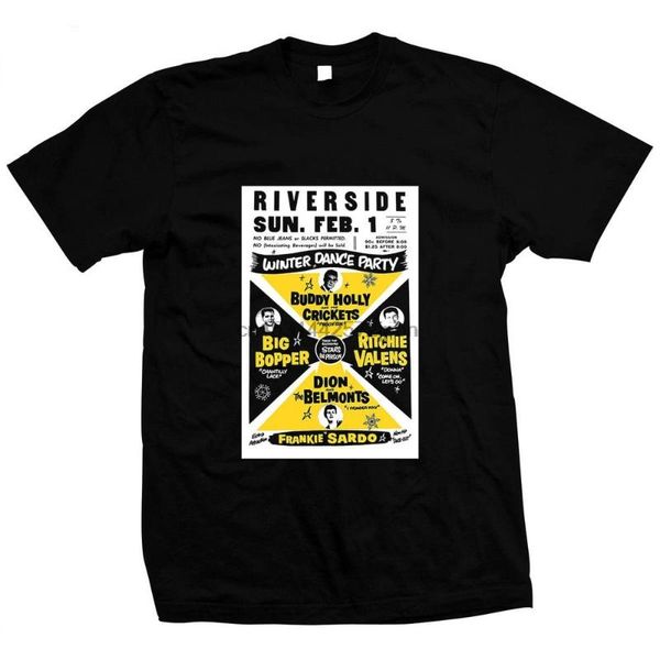 men's t-shirts winter dance party buddy holly big bopper ritchie valens dion & the belmonts hand screened pre shrunk 100% cotton t shir, White;black
men's t-shirts winter dance party buddy holly big bopper ritchie valens dion & the belmonts hand screened pre shrunk 100% cotton t shir, White;black